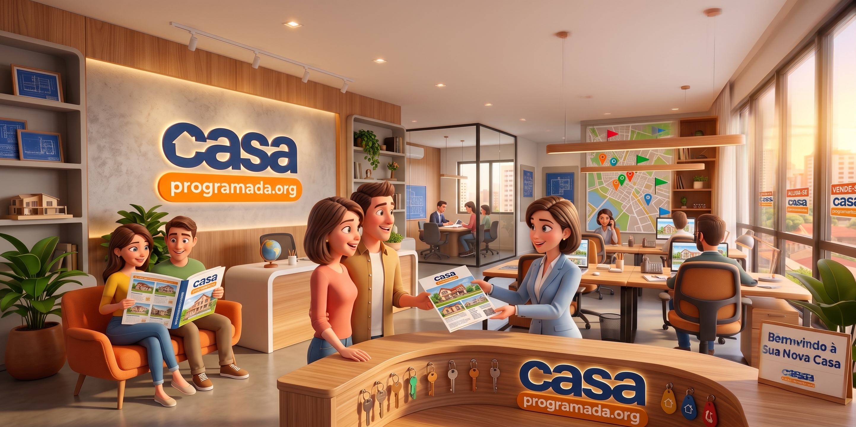 Conceito ilustrativo de uma loja Casa Programada